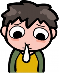 鼻水のイラスト