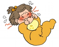 夜泣きのイラスト