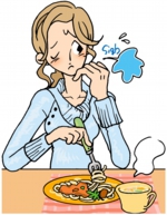 食欲不振のイラスト１