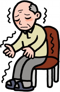 ふるえのイラスト