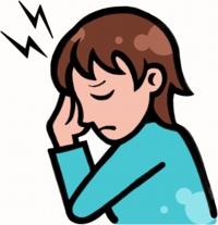 頭痛のイラスト