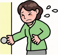 尿もれのイラスト