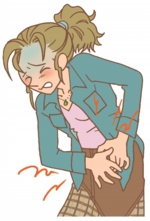 PMS（生理痛）のイラスト