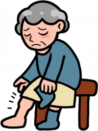 むくみのイラスト