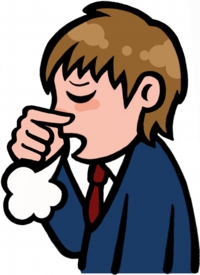 鼻づまりのイラスト