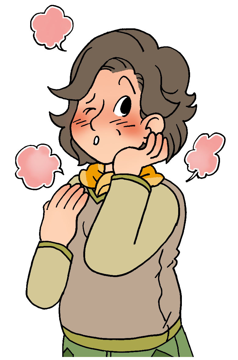 のぼせのイラスト